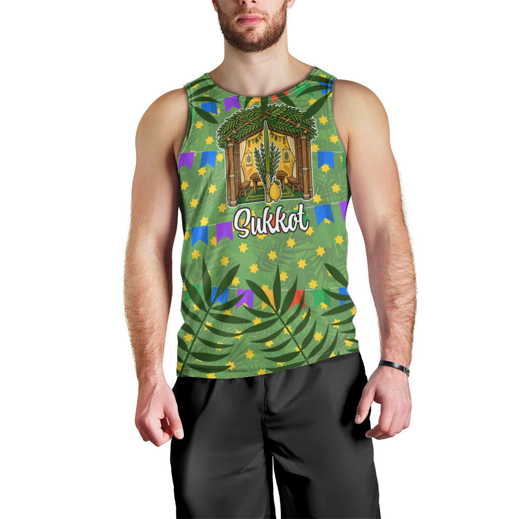 Sukkot Jewish Men Tank Top Colorful Sukkot Festival Of Tabernacles
