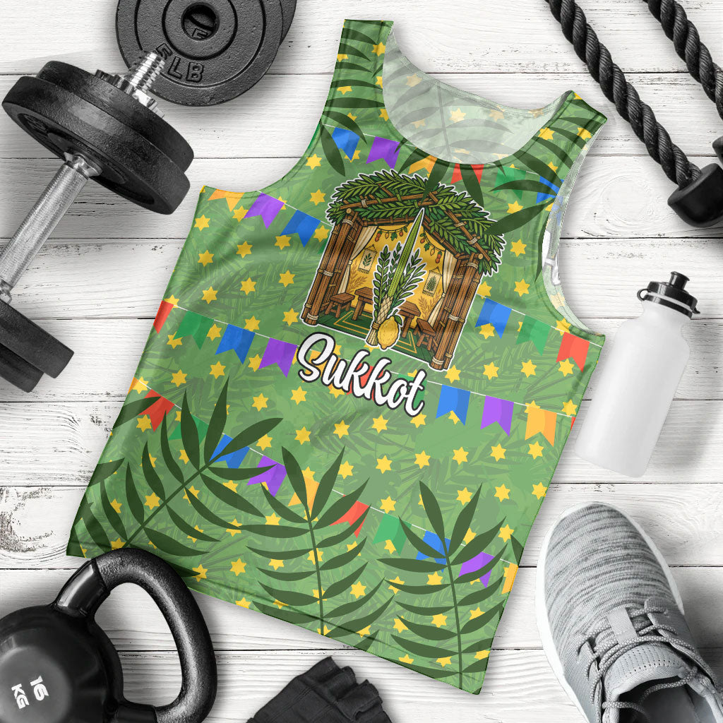 Sukkot Jewish Men Tank Top Colorful Sukkot Festival Of Tabernacles