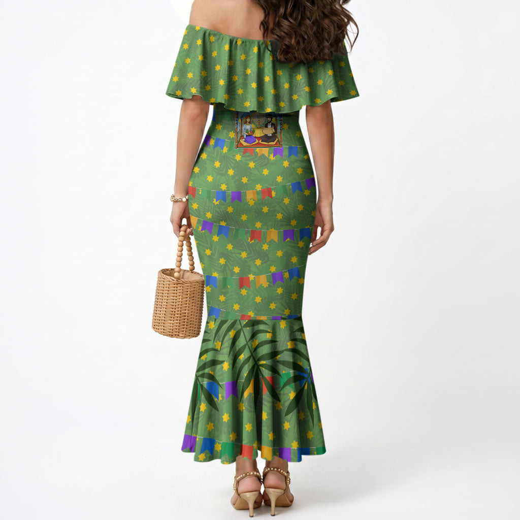 Sukkot Jewish Mermaid Dress Colorful Sukkot Festival Of Tabernacles