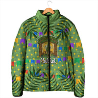 Sukkot Jewish Padded Jacket Colorful Sukkot Festival Of Tabernacles