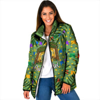 Sukkot Jewish Padded Jacket Colorful Sukkot Festival Of Tabernacles