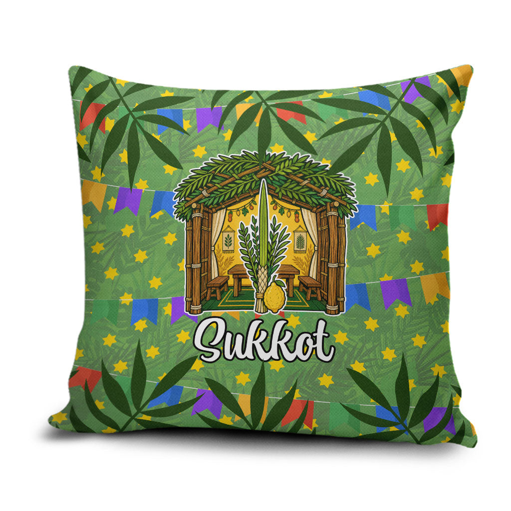 Sukkot Jewish Pillow Cover Colorful Sukkot Festival Of Tabernacles