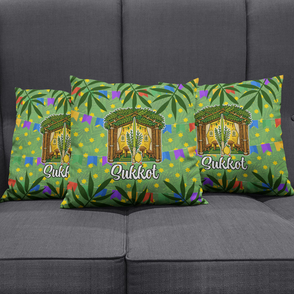Sukkot Jewish Pillow Cover Colorful Sukkot Festival Of Tabernacles