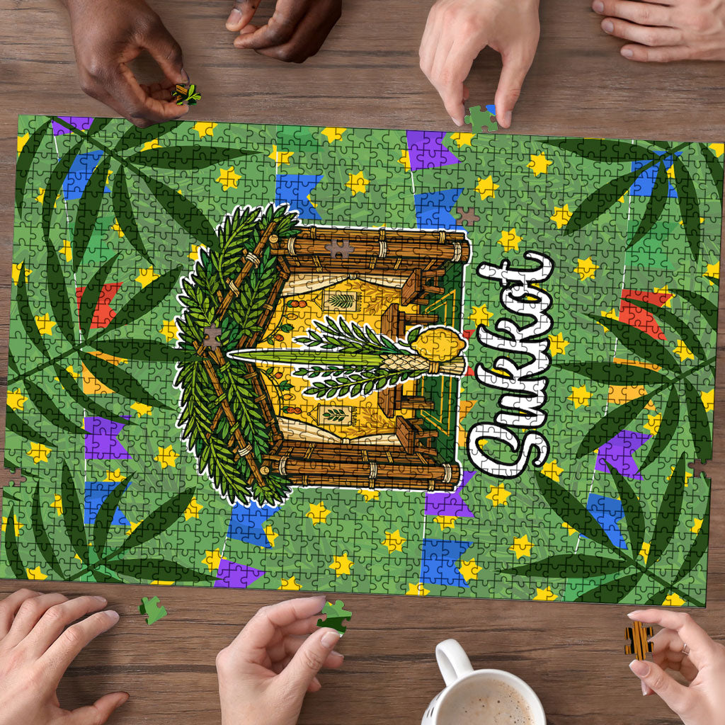 Sukkot Jewish Puzzle Colorful Sukkot Festival Of Tabernacles