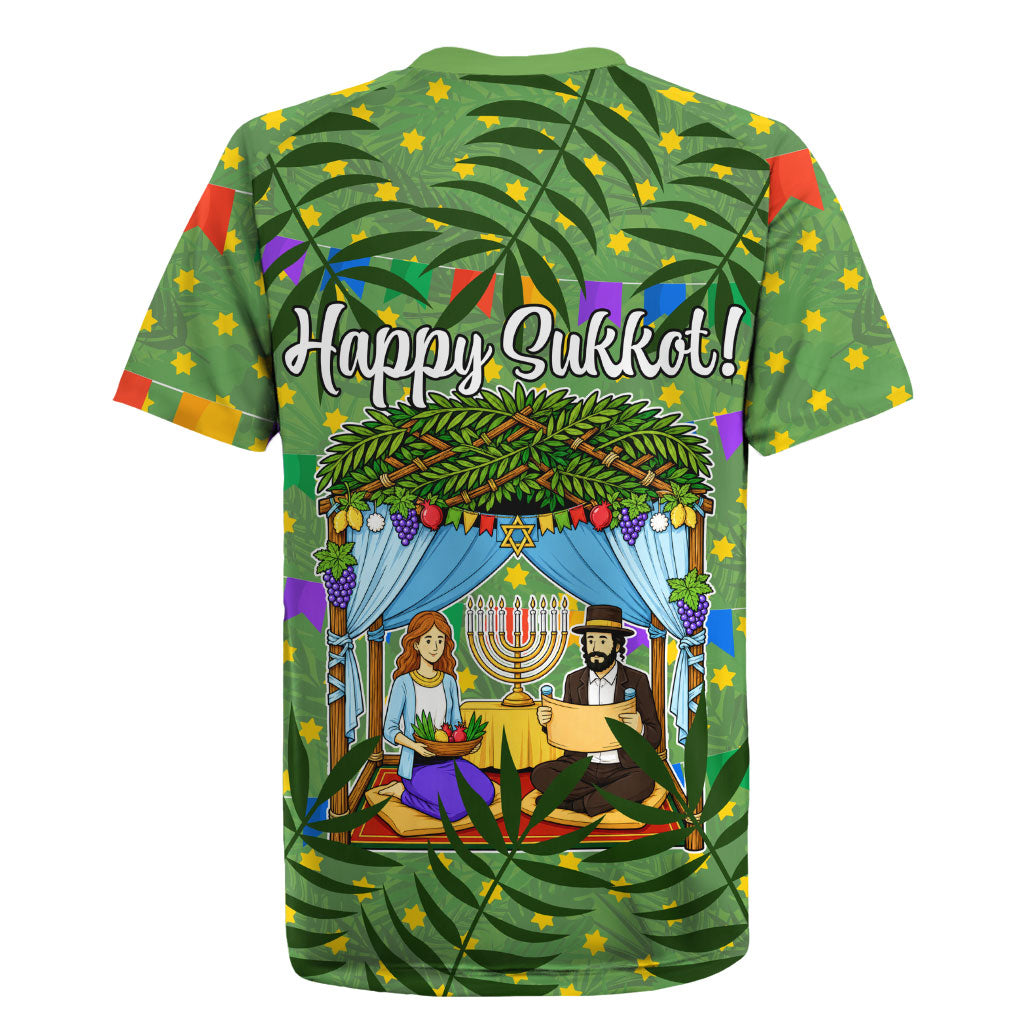 Sukkot Jewish Rugby Jersey Colorful Sukkot Festival Of Tabernacles
