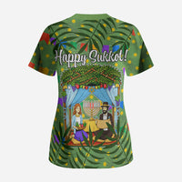 Sukkot Jewish Scrub Top Colorful Sukkot Festival Of Tabernacles