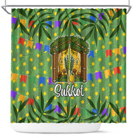 Sukkot Jewish Shower Curtain Colorful Sukkot Festival Of Tabernacles