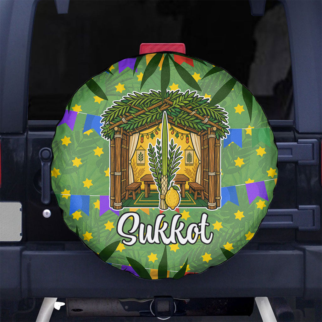 Sukkot Jewish Spare Tire Cover Colorful Sukkot Festival Of Tabernacles