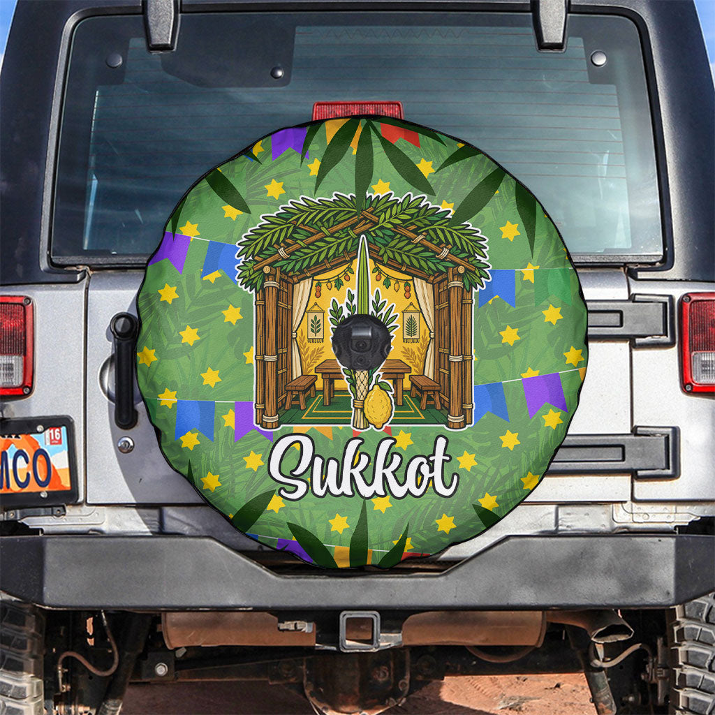 Sukkot Jewish Spare Tire Cover Colorful Sukkot Festival Of Tabernacles