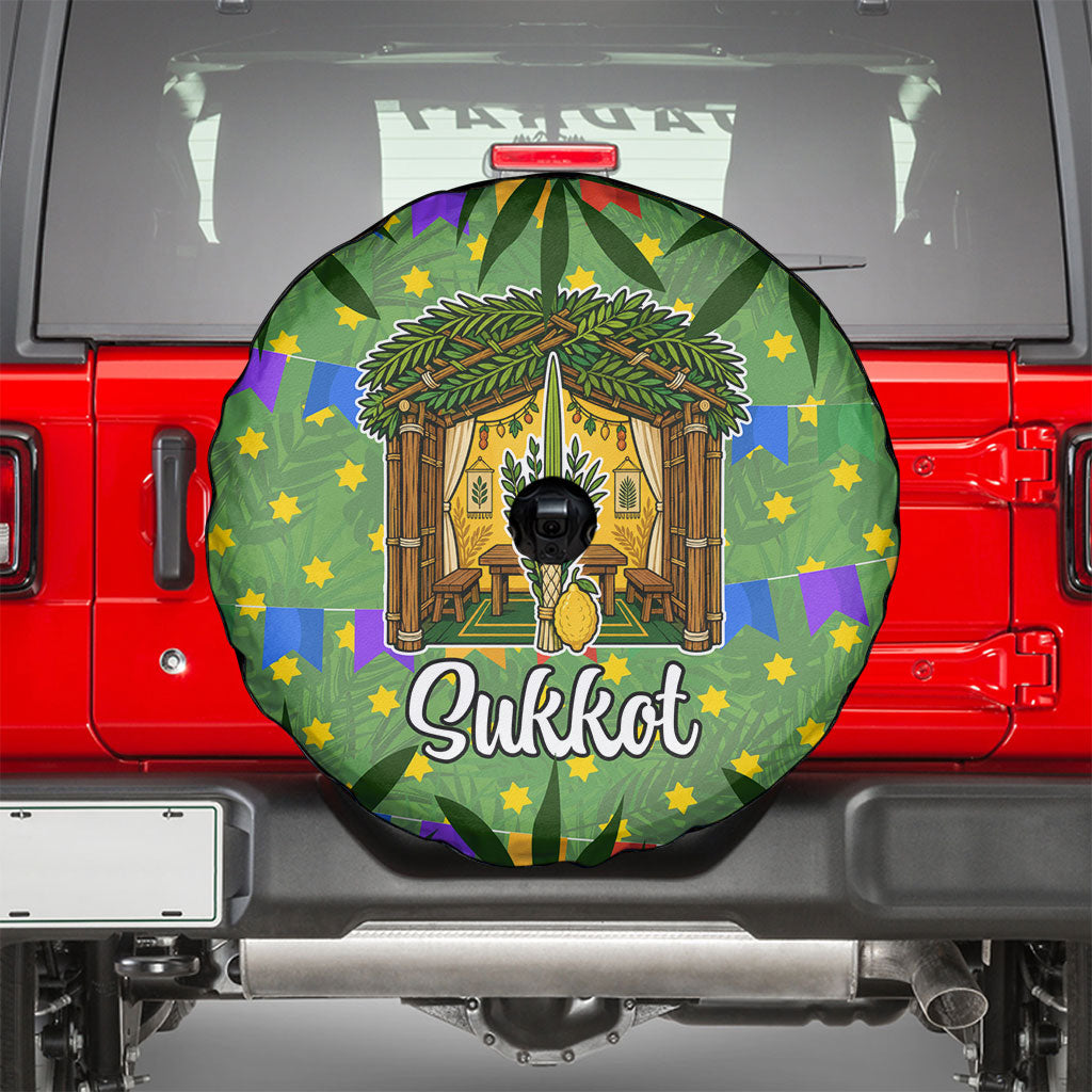 Sukkot Jewish Spare Tire Cover Colorful Sukkot Festival Of Tabernacles