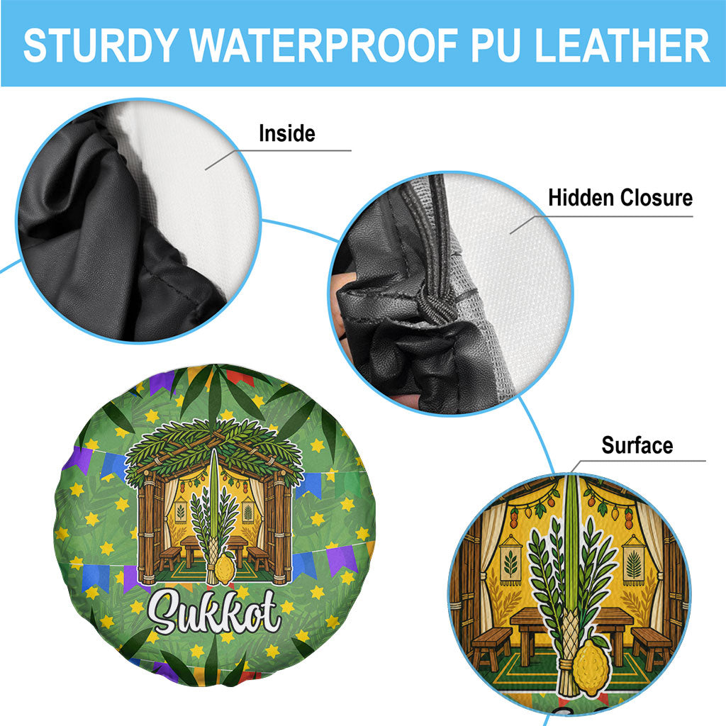 Sukkot Jewish Spare Tire Cover Colorful Sukkot Festival Of Tabernacles