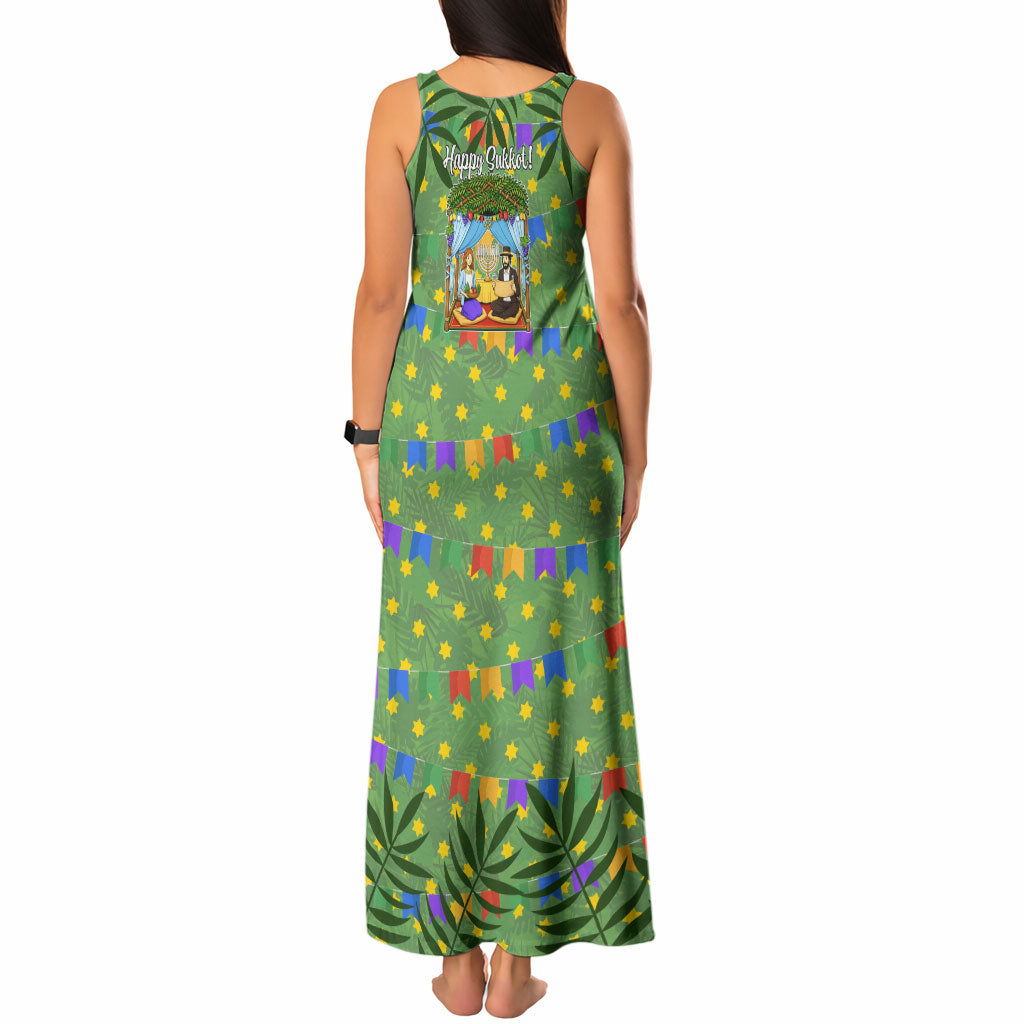 Sukkot Jewish Tank Maxi Dress Colorful Sukkot Festival Of Tabernacles