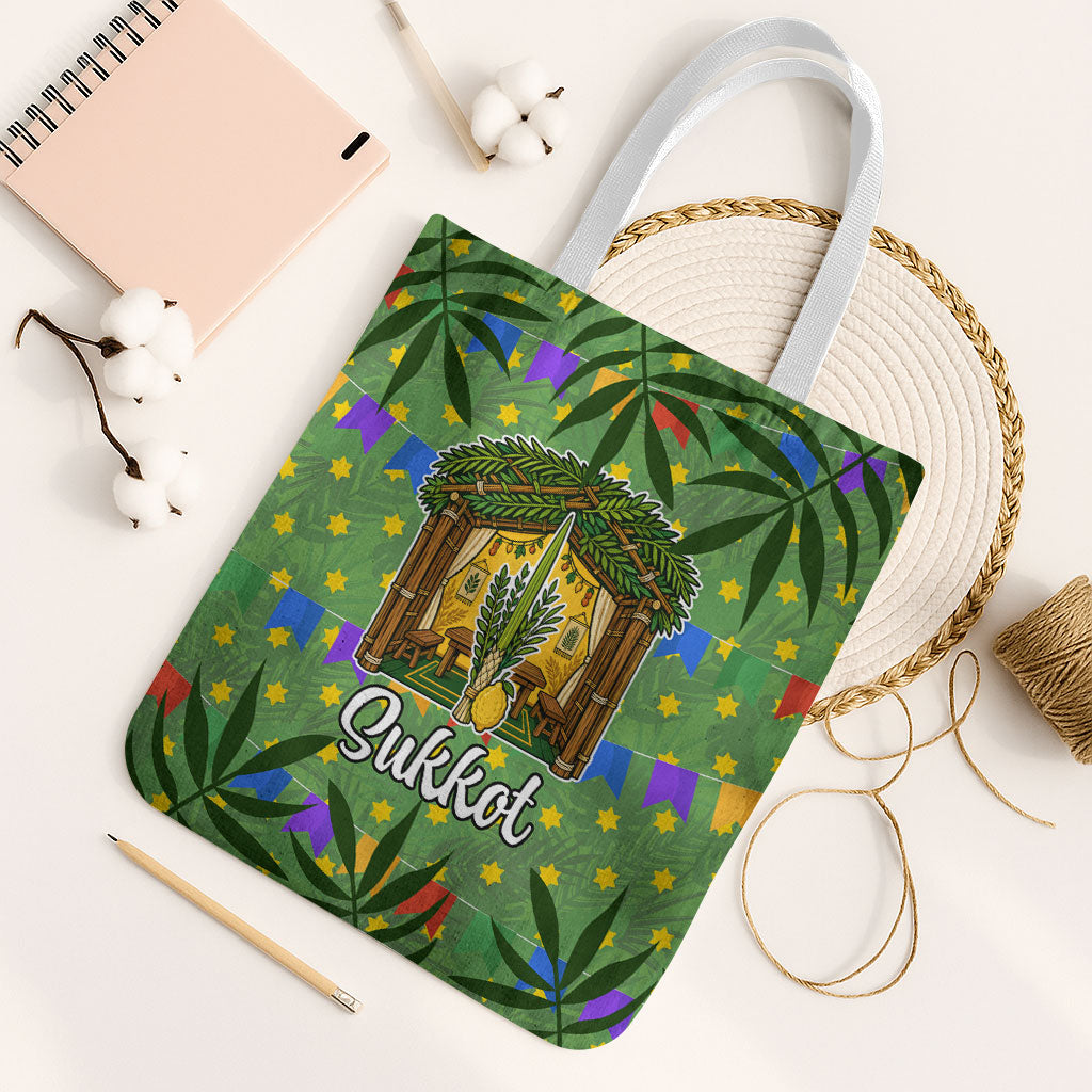 Sukkot Jewish Tote Bag Colorful Sukkot Festival Of Tabernacles