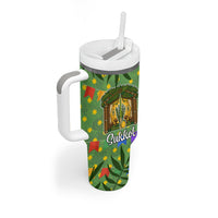 Sukkot Jewish Tumbler With Handle Colorful Sukkot Festival Of Tabernacles