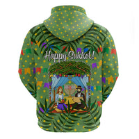 Sukkot Jewish Zip Hoodie Colorful Sukkot Festival Of Tabernacles
