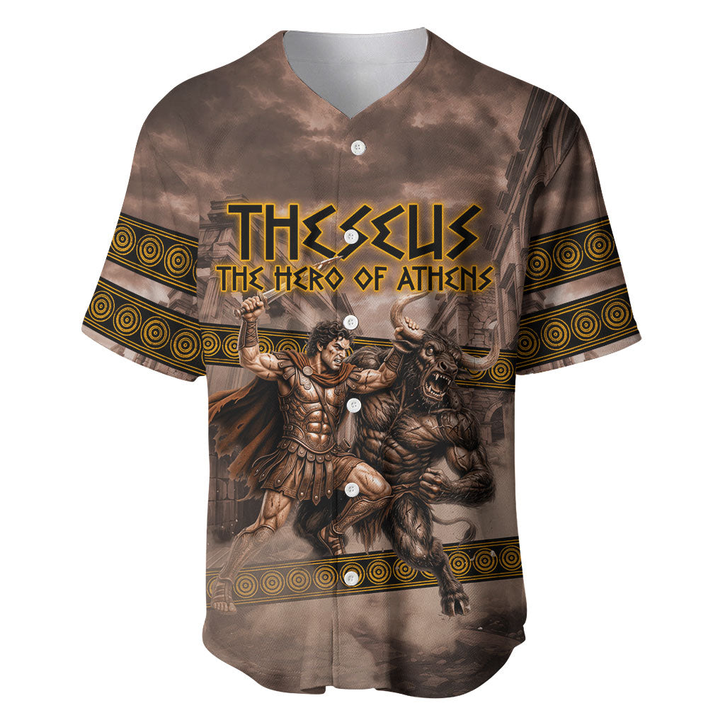 Theseus The Hero Of Athens Baseball Jersey Greek Mythology Minotaur Ancient Warrior Art