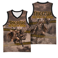 Theseus The Hero Of Athens Basketball Jersey Greek Mythology Minotaur Ancient Warrior Art