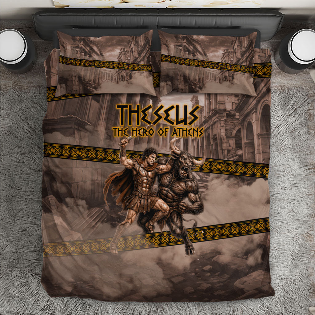 Theseus The Hero Of Athens Bedding Set Greek Mythology Minotaur Ancient Warrior Art