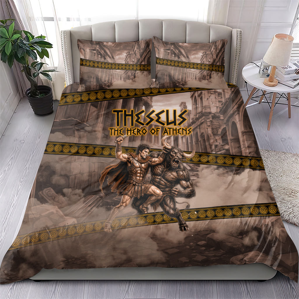 Theseus The Hero Of Athens Bedding Set Greek Mythology Minotaur Ancient Warrior Art