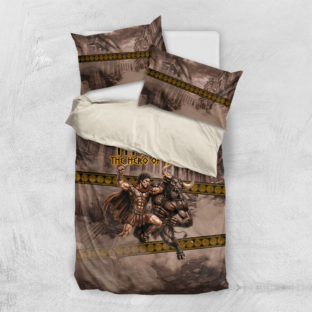 Theseus The Hero Of Athens Bedding Set Greek Mythology Minotaur Ancient Warrior Art