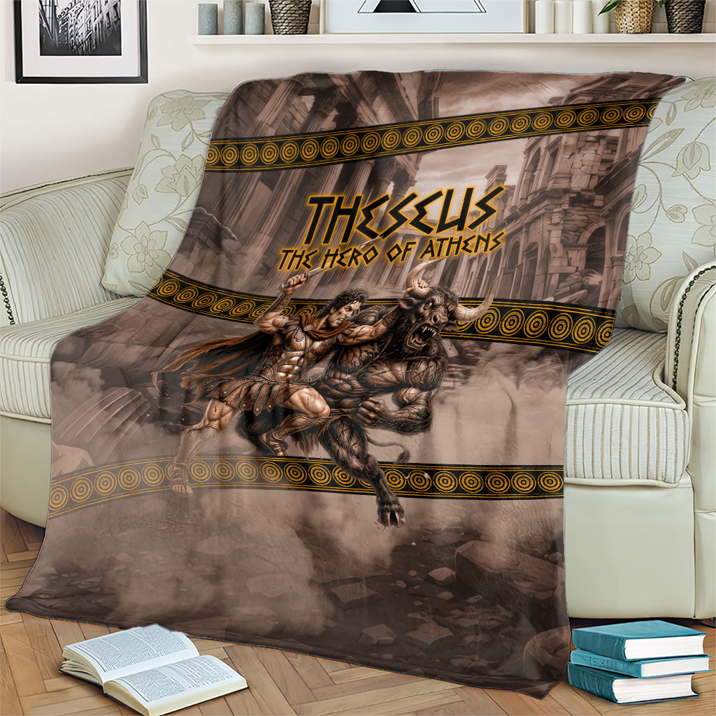 Theseus The Hero Of Athens Blanket Greek Mythology Minotaur Ancient Warrior Art