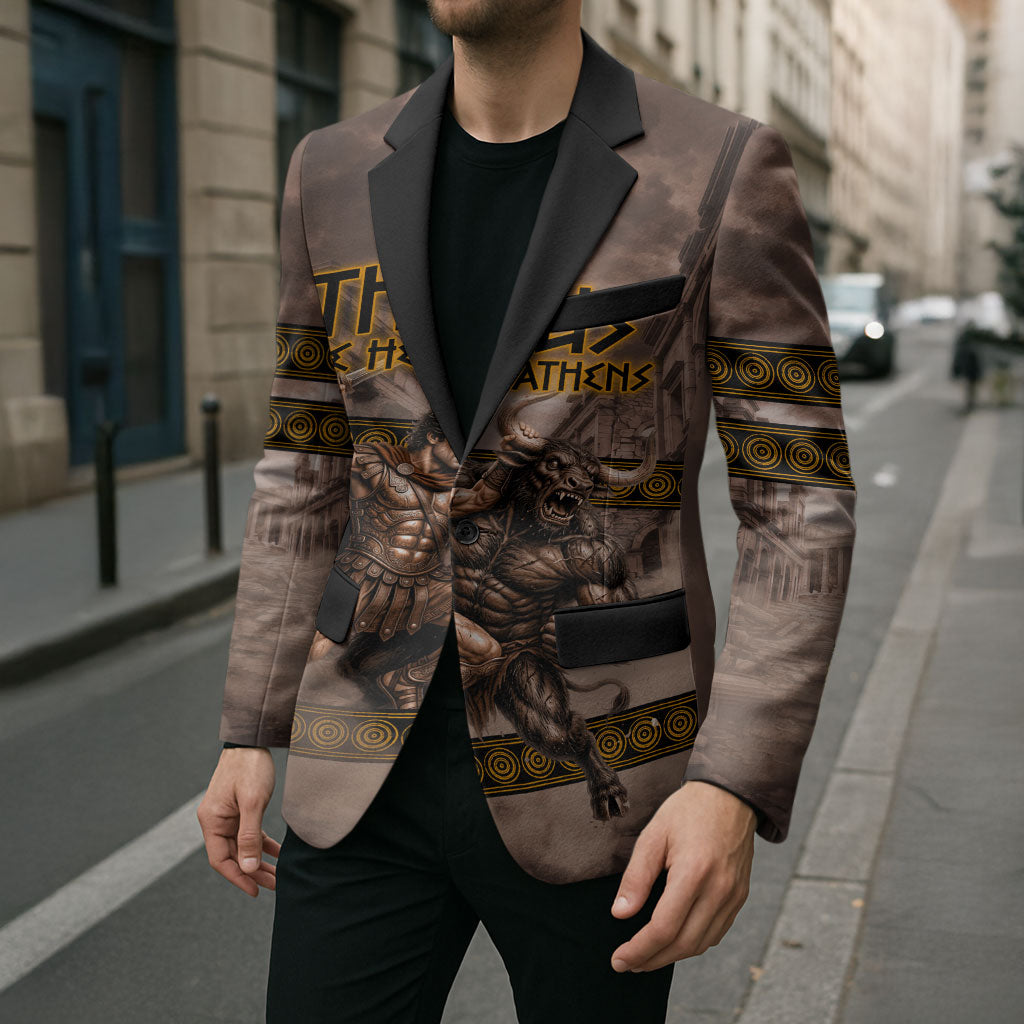 Theseus The Hero Of Athens Blazer Greek Mythology Minotaur Ancient Warrior Art