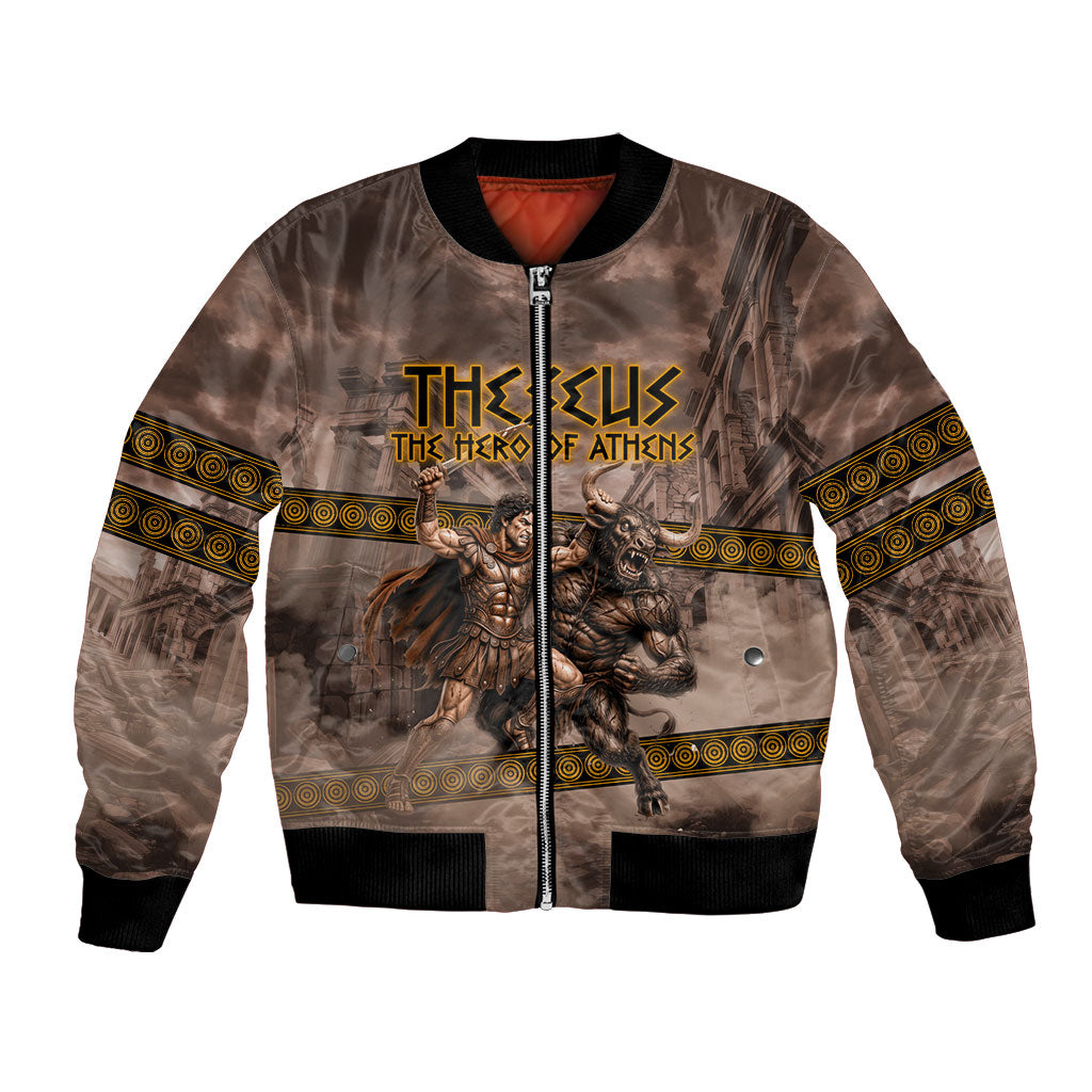 Theseus The Hero Of Athens Bomber Jacket Greek Mythology Minotaur Ancient Warrior Art