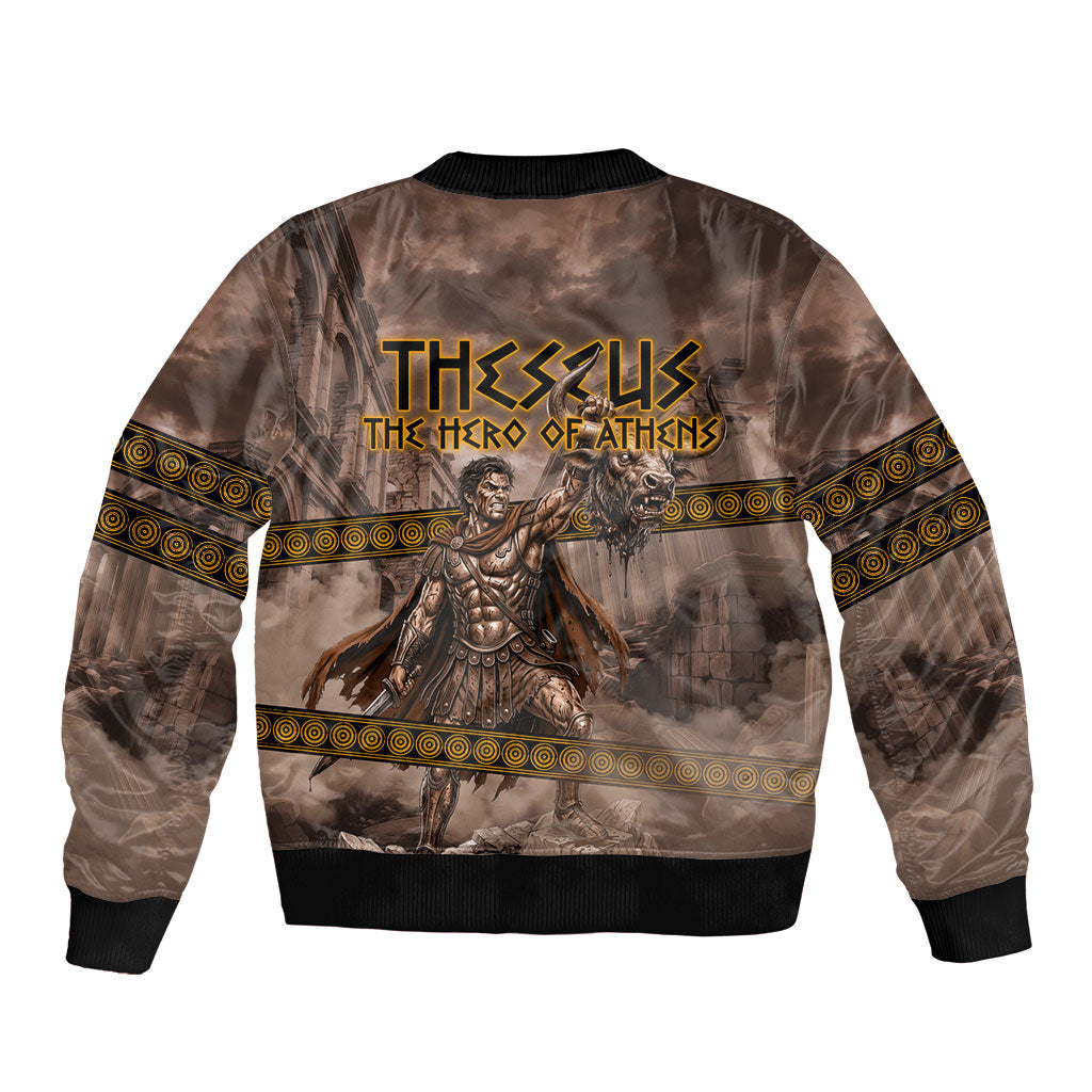 Theseus The Hero Of Athens Bomber Jacket Greek Mythology Minotaur Ancient Warrior Art