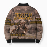 Theseus The Hero Of Athens Bomber Puffer Jacket Greek Mythology Minotaur Ancient Warrior Art