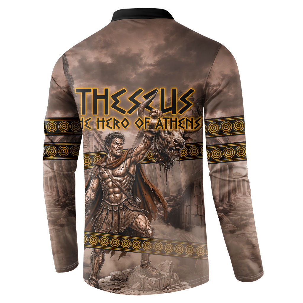 Theseus The Hero Of Athens Button Sweatshirt Greek Mythology Minotaur Ancient Warrior Art