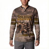 Theseus The Hero Of Athens Button Sweatshirt Greek Mythology Minotaur Ancient Warrior Art