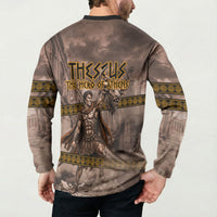 Theseus The Hero Of Athens Button Sweatshirt Greek Mythology Minotaur Ancient Warrior Art