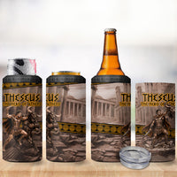 Theseus The Hero Of Athens 4 in 1 Can Cooler Tumbler Greek Mythology Minotaur Ancient Warrior Art