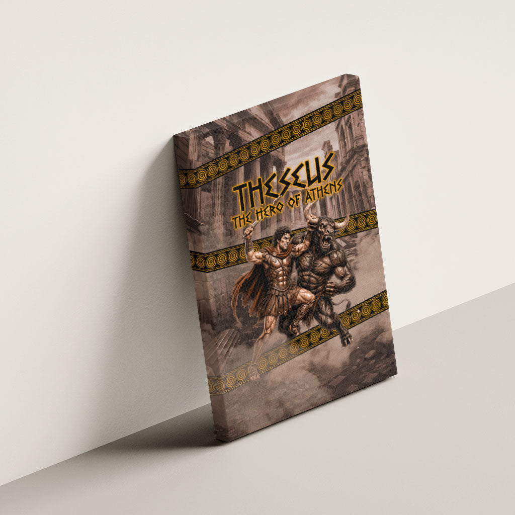 Theseus The Hero Of Athens Canvas Wall Art Greek Mythology Minotaur Ancient Warrior Art