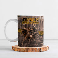 Theseus The Hero Of Athens Ceramic Mug Greek Mythology Minotaur Ancient Warrior Art