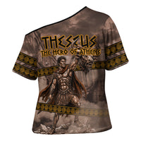 Theseus The Hero Of Athens Cross Shoulder Shirt Greek Mythology Minotaur Ancient Warrior Art