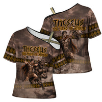 Theseus The Hero Of Athens Cross Shoulder Shirt Greek Mythology Minotaur Ancient Warrior Art