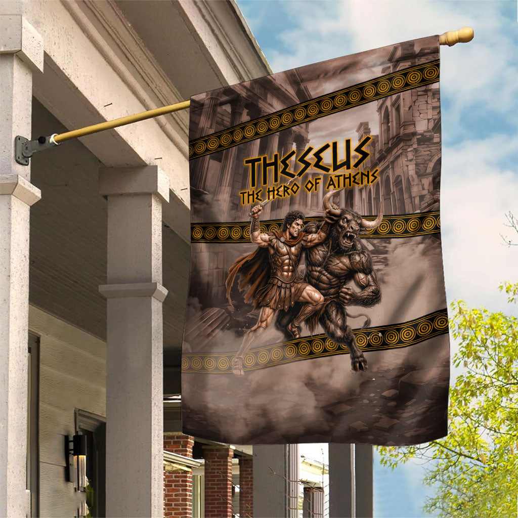 Theseus The Hero Of Athens Garden Flag Greek Mythology Minotaur Ancient Warrior Art