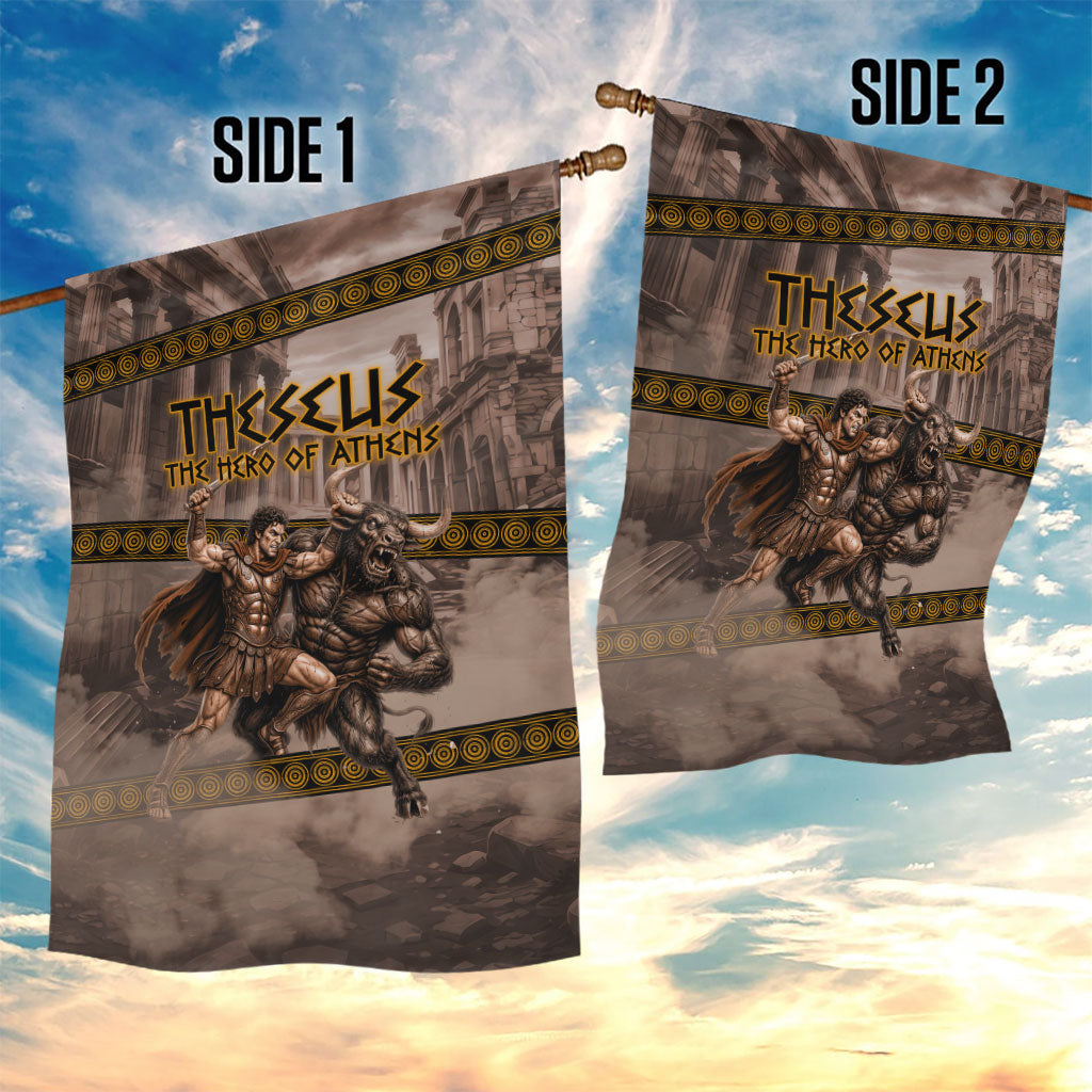 Theseus The Hero Of Athens Garden Flag Greek Mythology Minotaur Ancient Warrior Art