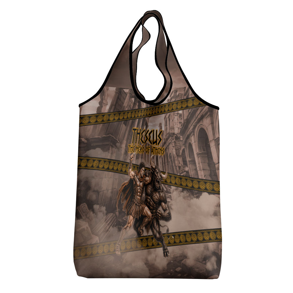 Theseus The Hero Of Athens Grocery Bag Greek Mythology Minotaur Ancient Warrior Art
