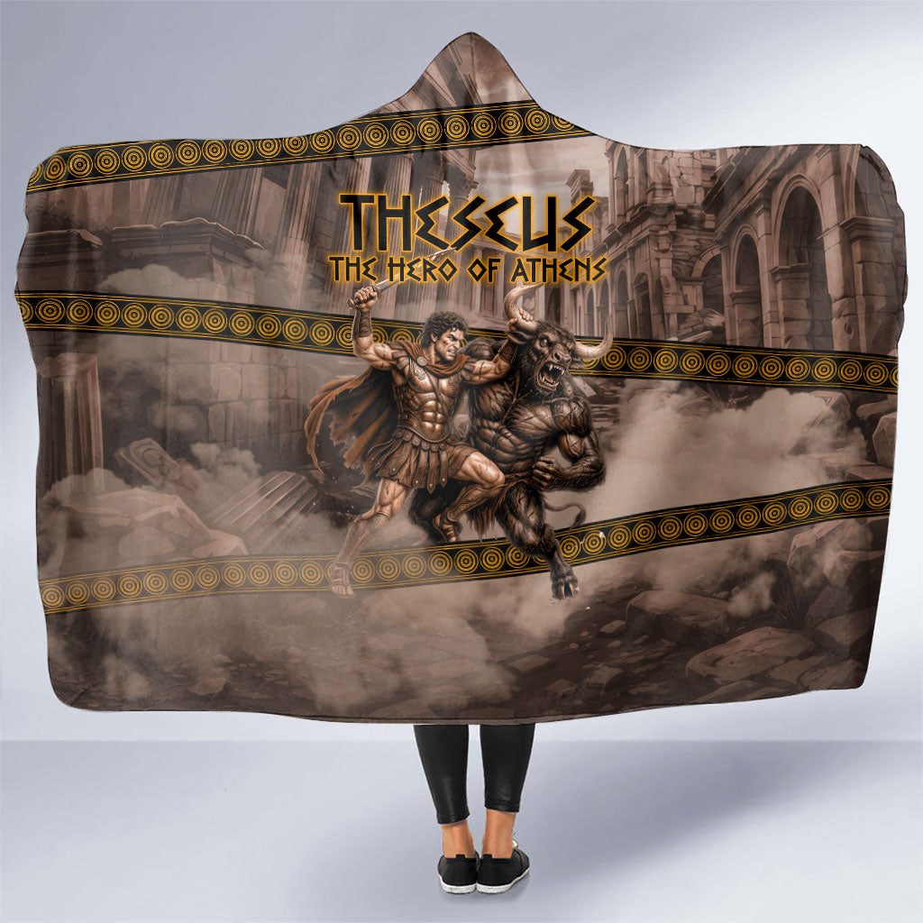 Theseus The Hero Of Athens Hooded Blanket Greek Mythology Minotaur Ancient Warrior Art