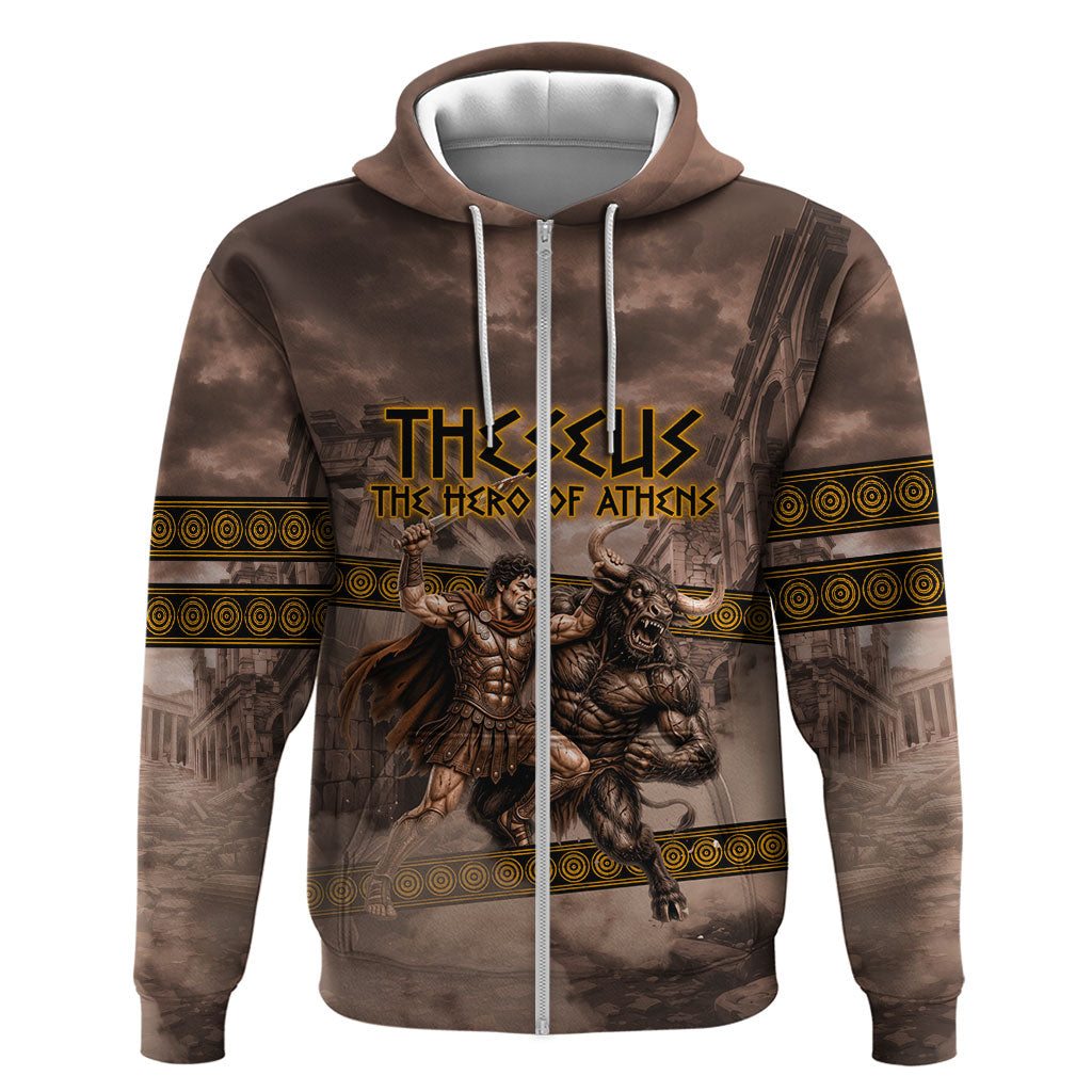 Theseus The Hero Of Athens Hoodie Greek Mythology Minotaur Ancient Warrior Art