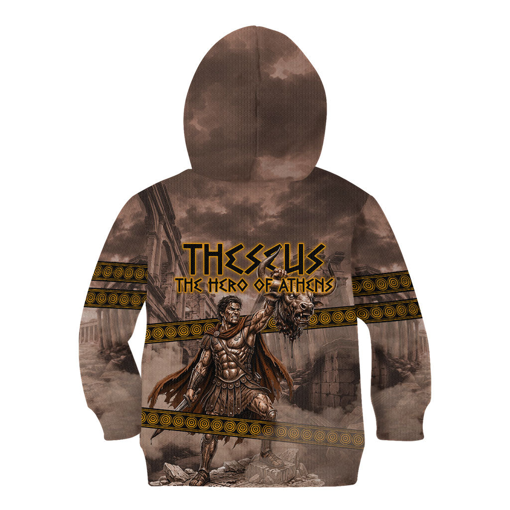 Theseus The Hero Of Athens Kid Hoodie Greek Mythology Minotaur Ancient Warrior Art