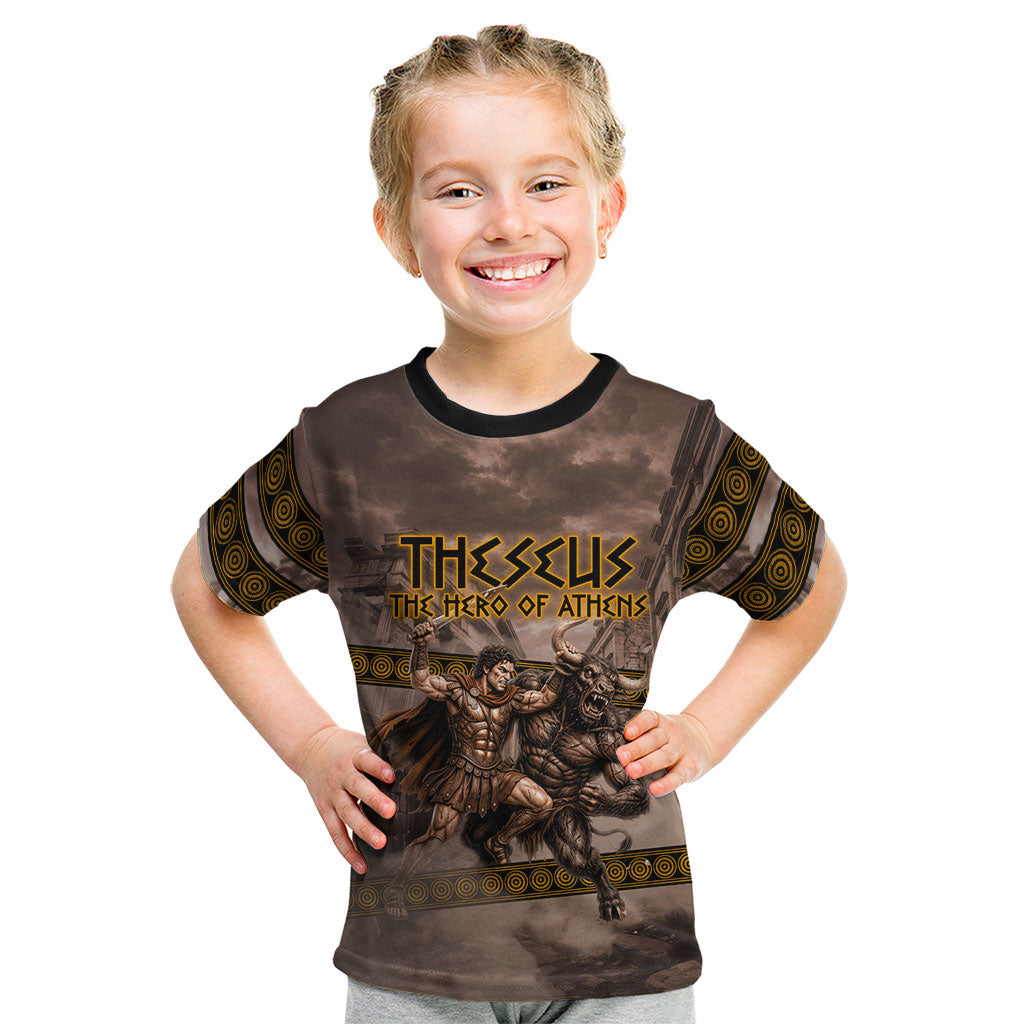 Theseus The Hero Of Athens Kid T Shirt Greek Mythology Minotaur Ancient Warrior Art