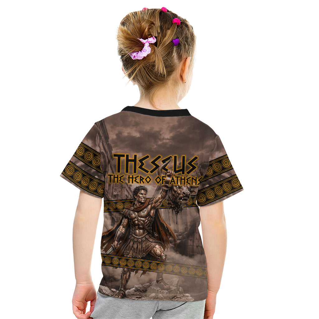 Theseus The Hero Of Athens Kid T Shirt Greek Mythology Minotaur Ancient Warrior Art