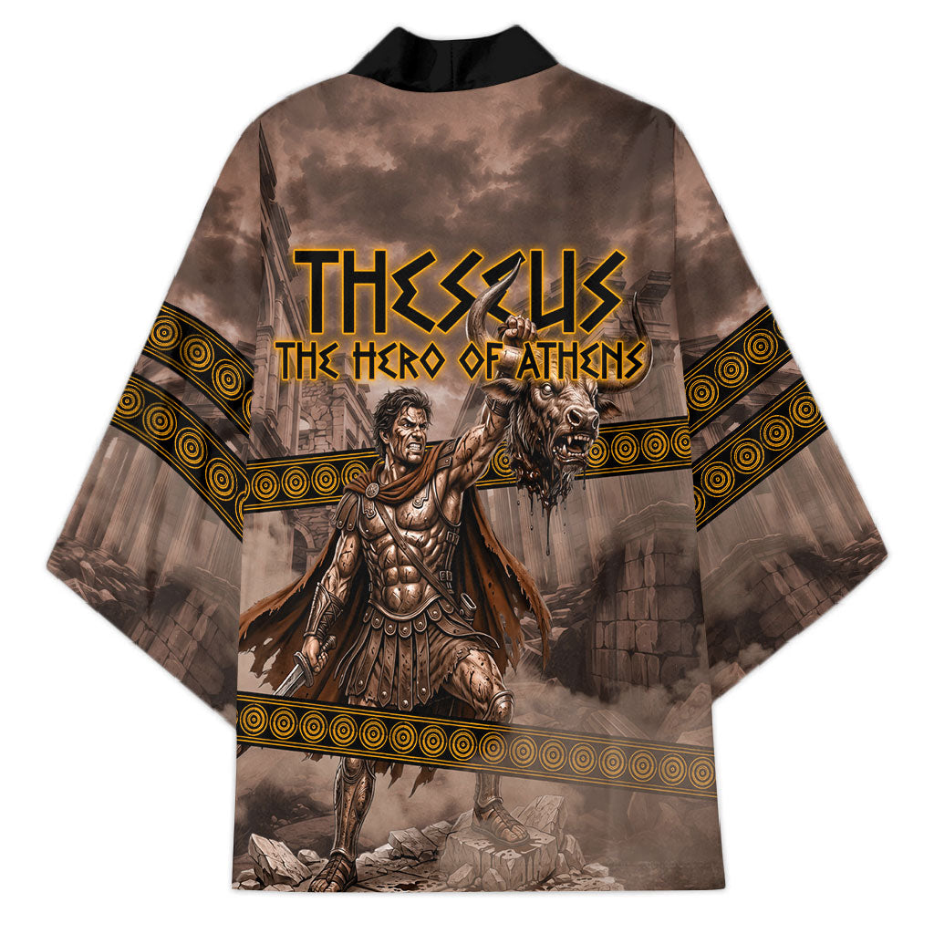 Theseus The Hero Of Athens Kimono Greek Mythology Minotaur Ancient Warrior Art