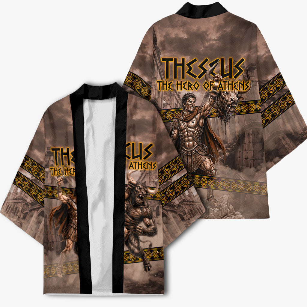 Theseus The Hero Of Athens Kimono Greek Mythology Minotaur Ancient Warrior Art