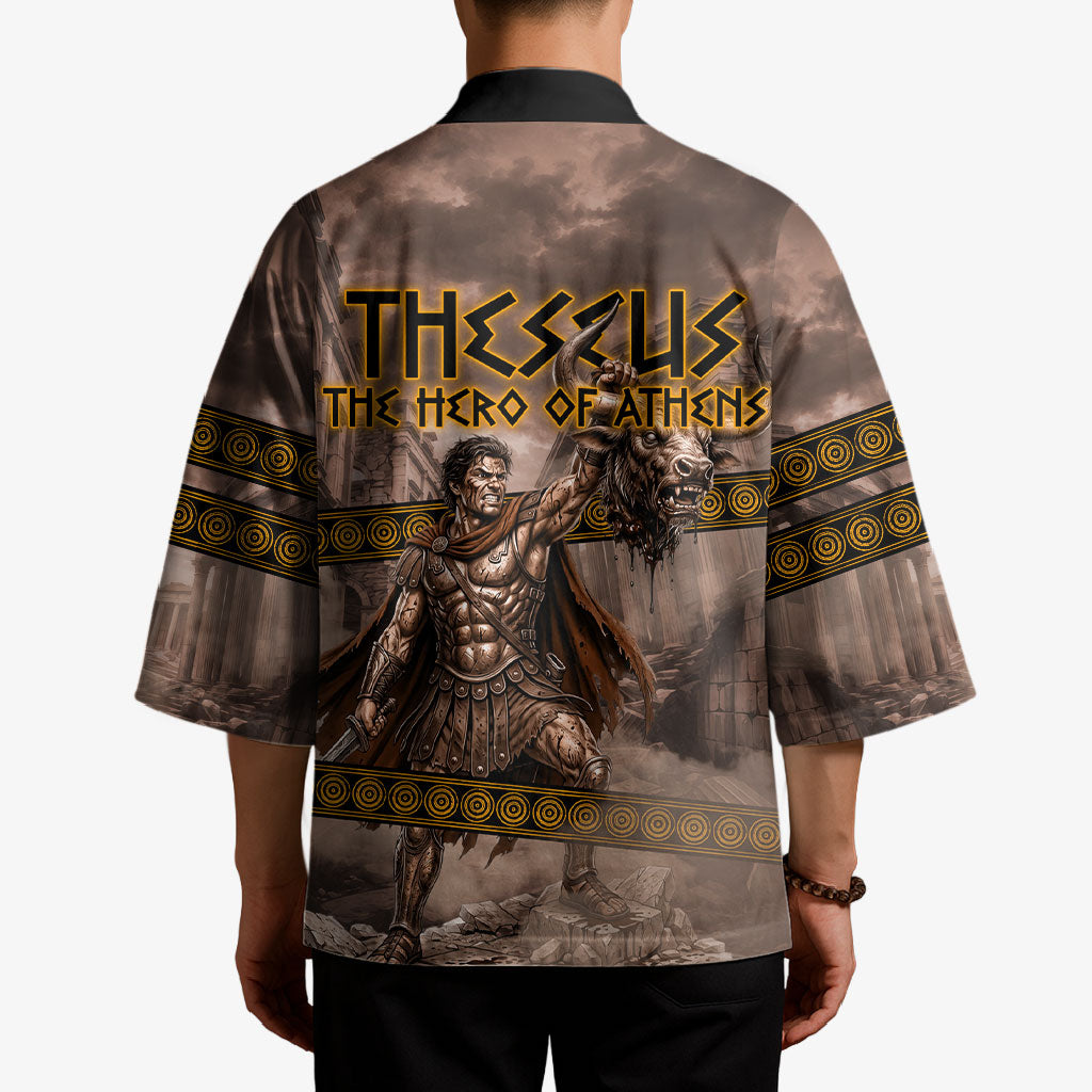Theseus The Hero Of Athens Kimono Greek Mythology Minotaur Ancient Warrior Art