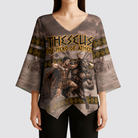 Theseus The Hero Of Athens Kimono Sleeve Blouse Greek Mythology Minotaur Ancient Warrior Art