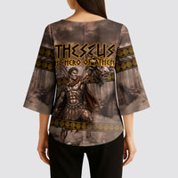 Theseus The Hero Of Athens Kimono Sleeve Blouse Greek Mythology Minotaur Ancient Warrior Art